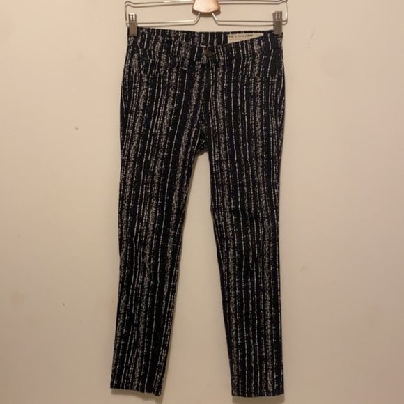 Rag & Bone The Legging Barcode Printed Knit Skinny Pants/ Jeans Size 25 - Picture 2 of 16